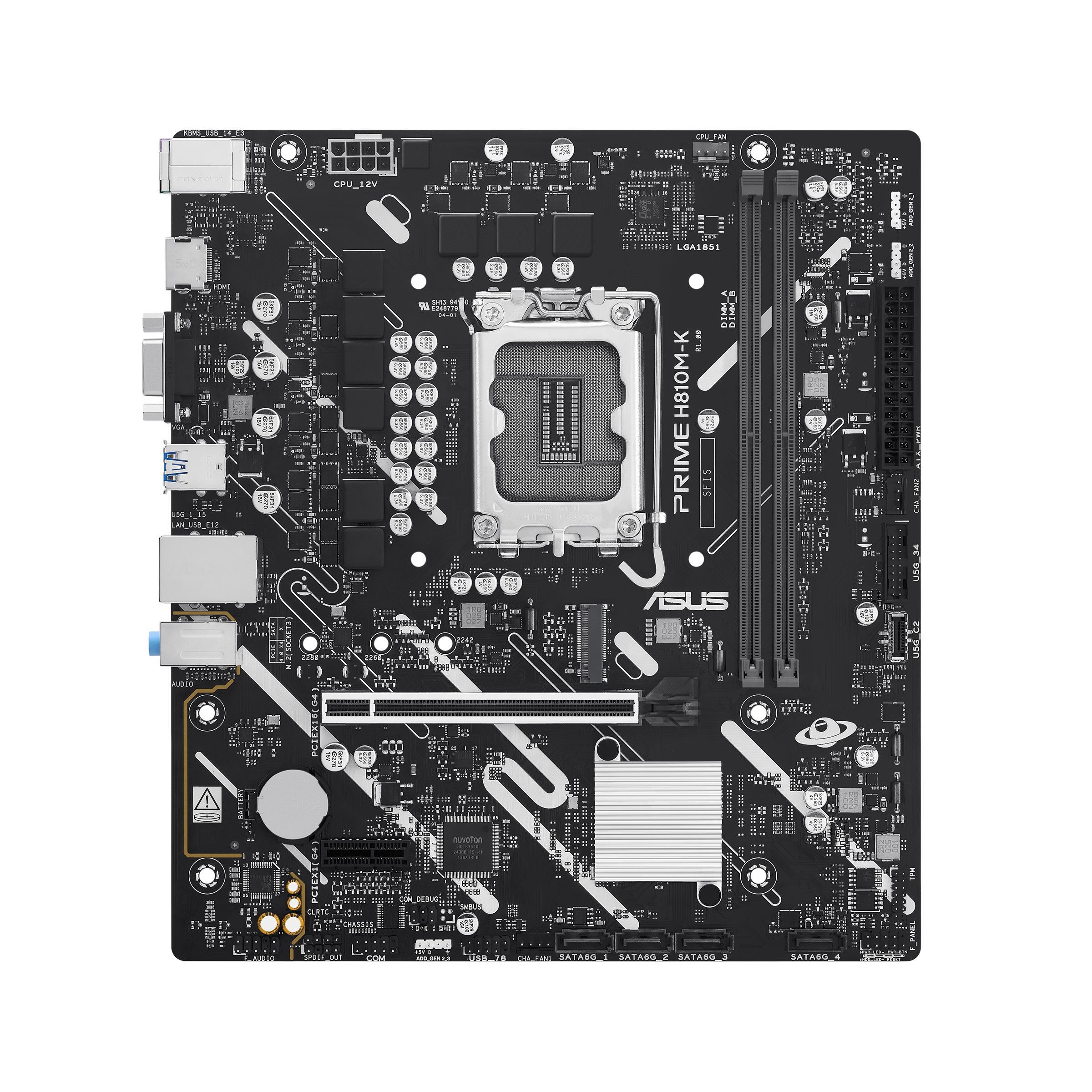 Материнcкая плата ASUS PRIME H810M-K (90MB1N10-M0EAY0) фото1