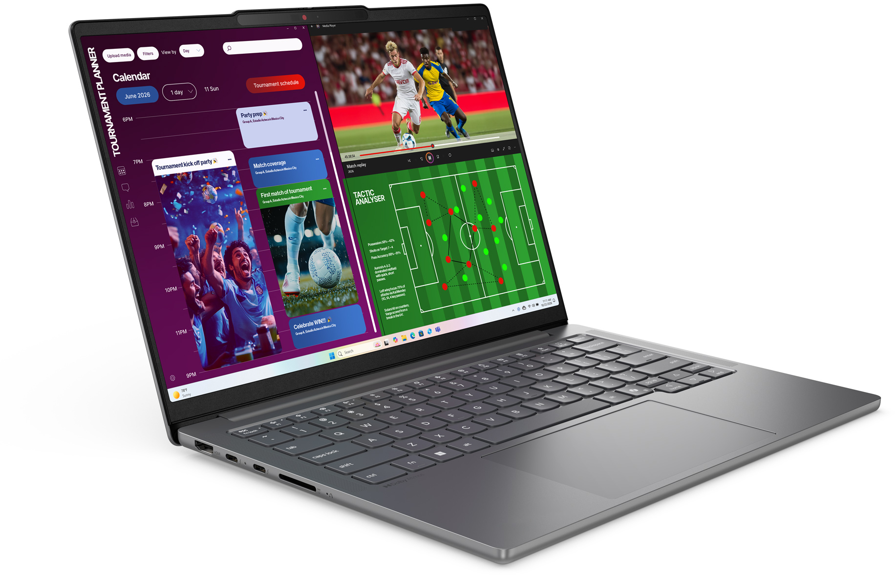 Ноутбук LENOVO IdeaPad Pro 5 14IPH11 Luna Grey (83SH0013RA) фото1