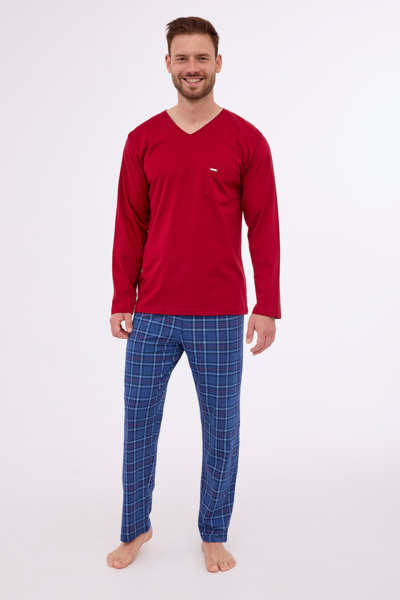 Футболка мужская Cornette 122-262 B24 2XL темно-красная/синяя фото