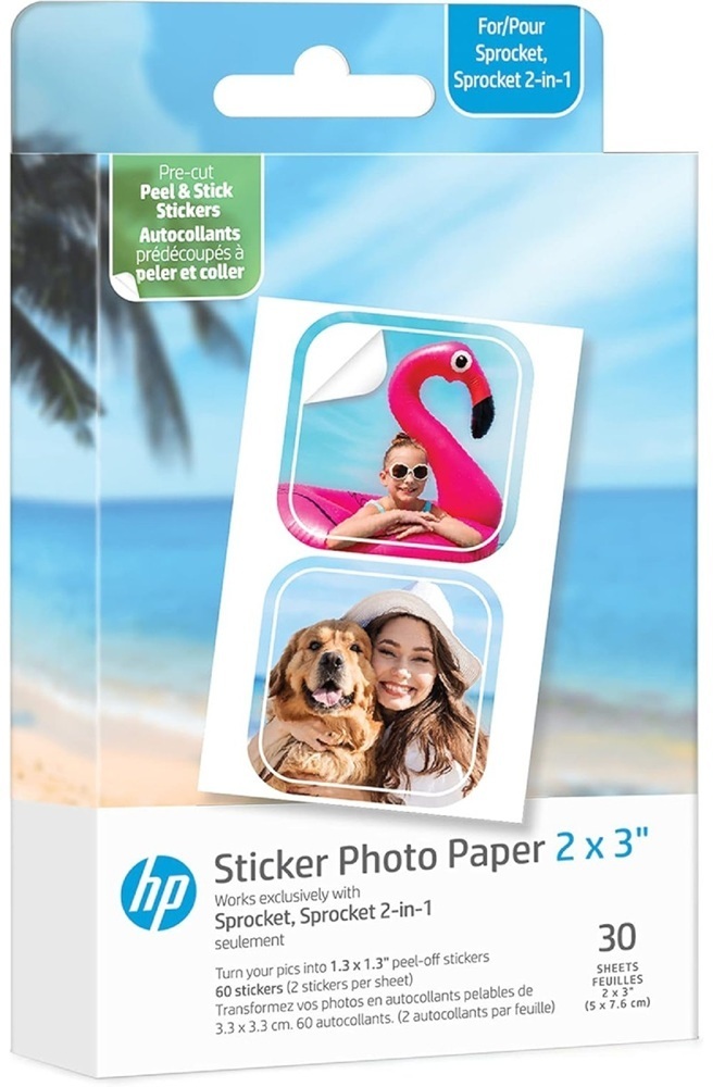 Фотобумага HP CutOut Sticker Zink 2