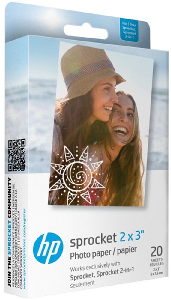 Фотопапір HP Zink 2"x3" 20арк (HPIZ2X320) фото1