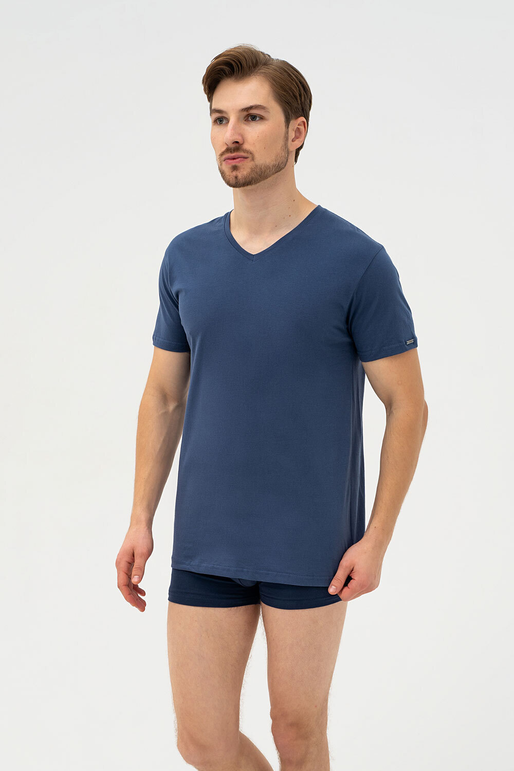 Футболка мужская Cornette Authentic 201 NEW 3XL темно-синяя фото1