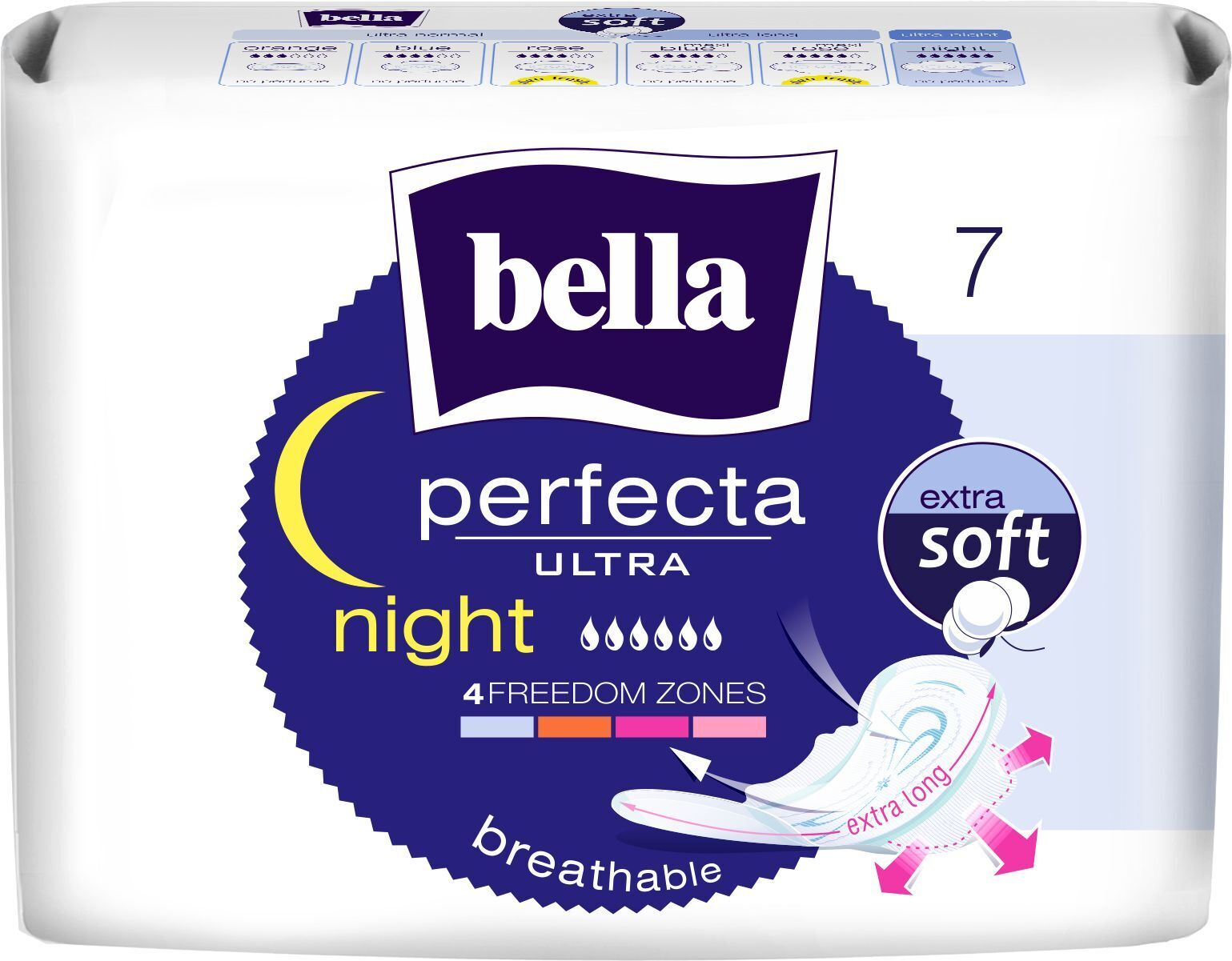 Прокладки гигиенические Bella Perfecta Ultra Night extra soft 7 шт. фото1