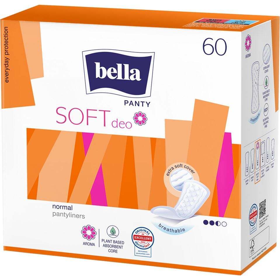 Прокладки гигиенические ежедневные Bella Panty Soft Deo Fresh 60 шт. фото1