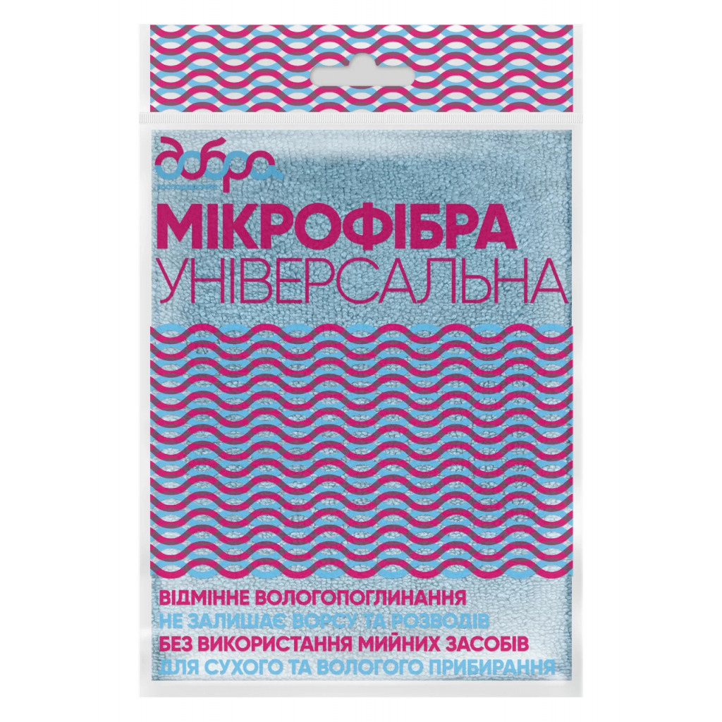 Салфетка универсальная Добра господарочка микрофибра 1шт (4820086520348) фото1