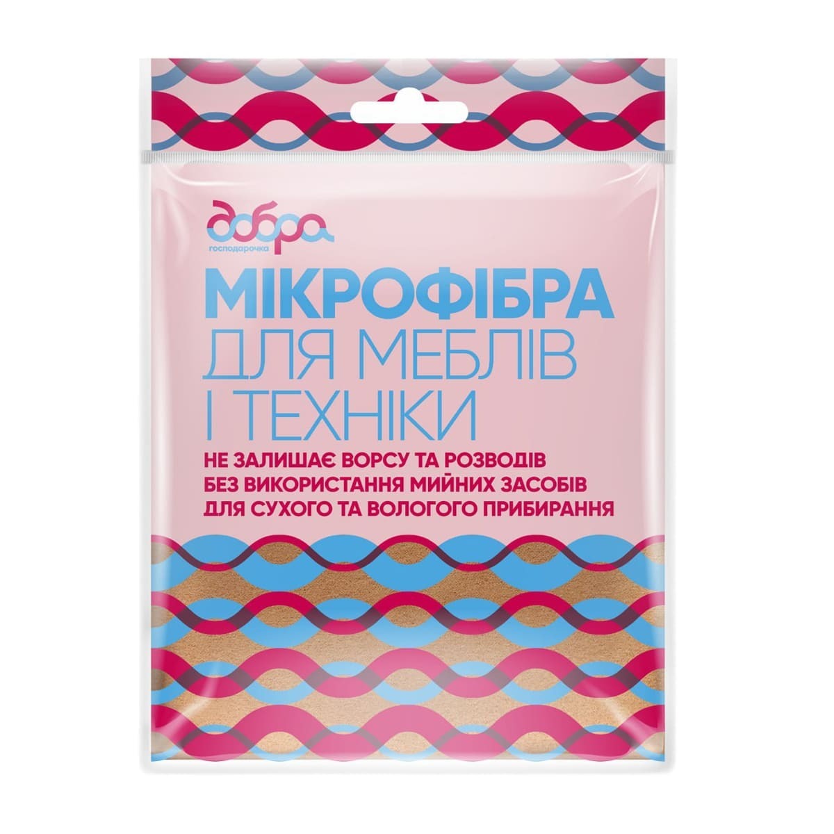 Салфетка универсальная Добра господарочка для мебели и техники микрофибра 1 шт (4820086522038) фото1