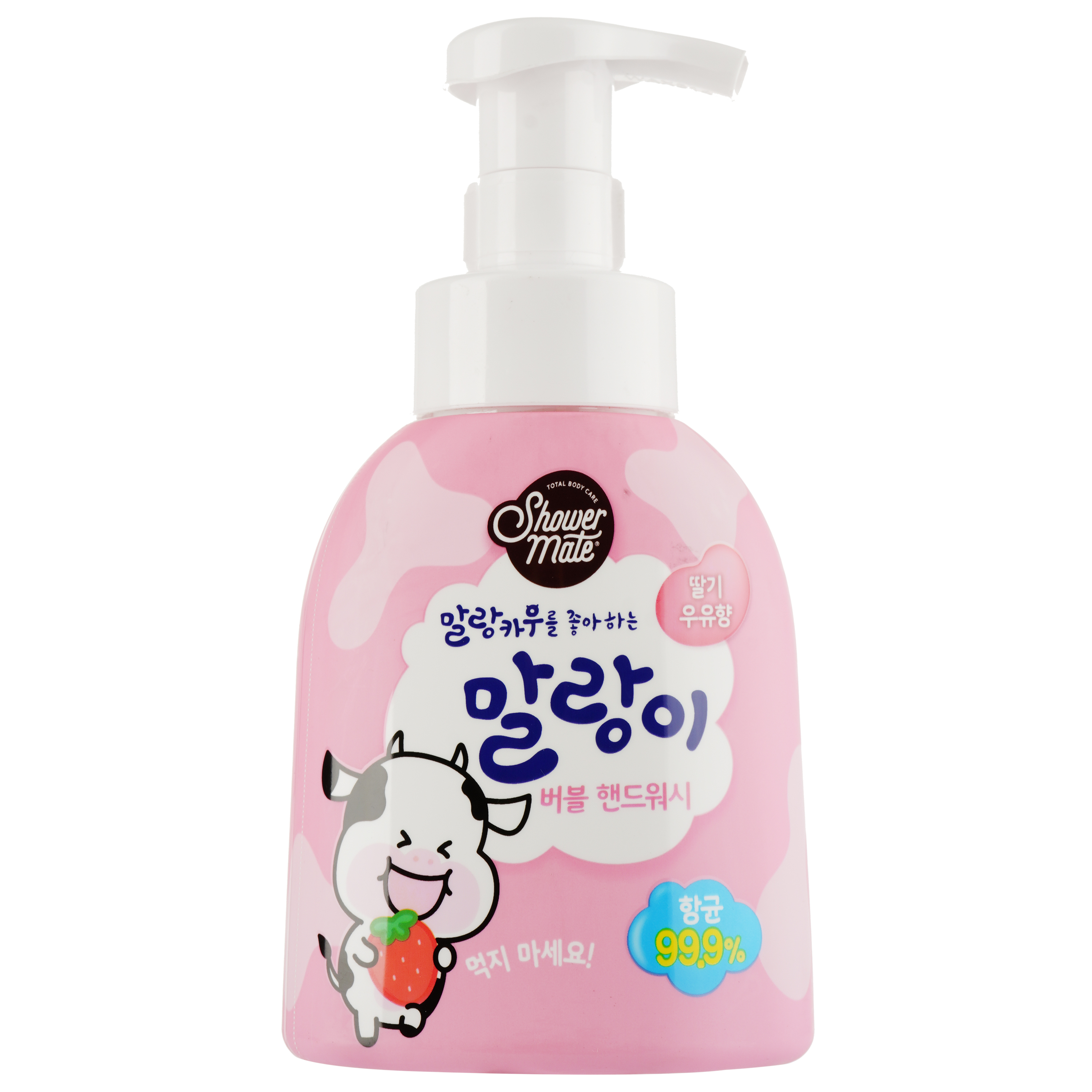 Гель для мытья рук Shower mate Bubble Handwash Клубничный пузырек, 300 мл фото1