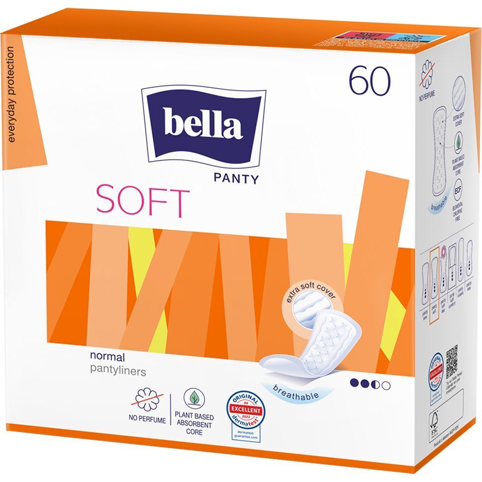 Прокладки гигиенические ежедневные Bella Panty Soft 60 шт. фото1