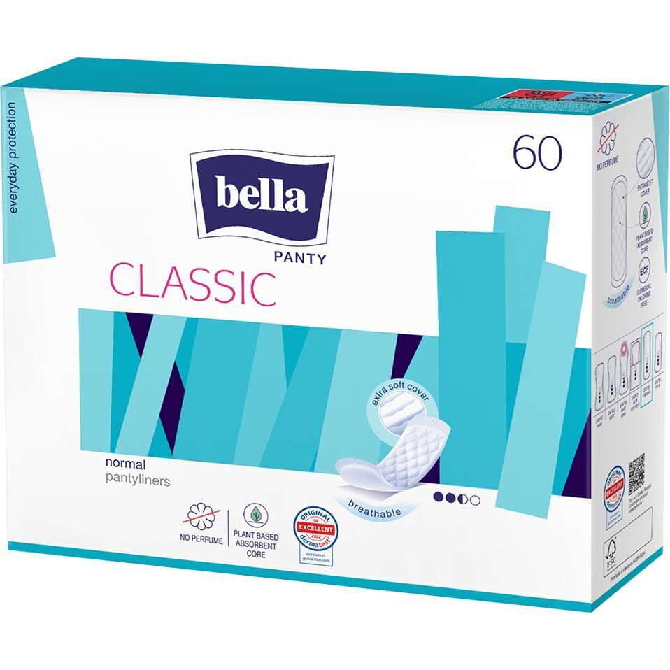 Прокладки гигиенические ежедневные Bella Panty Classic 60 шт. фото1