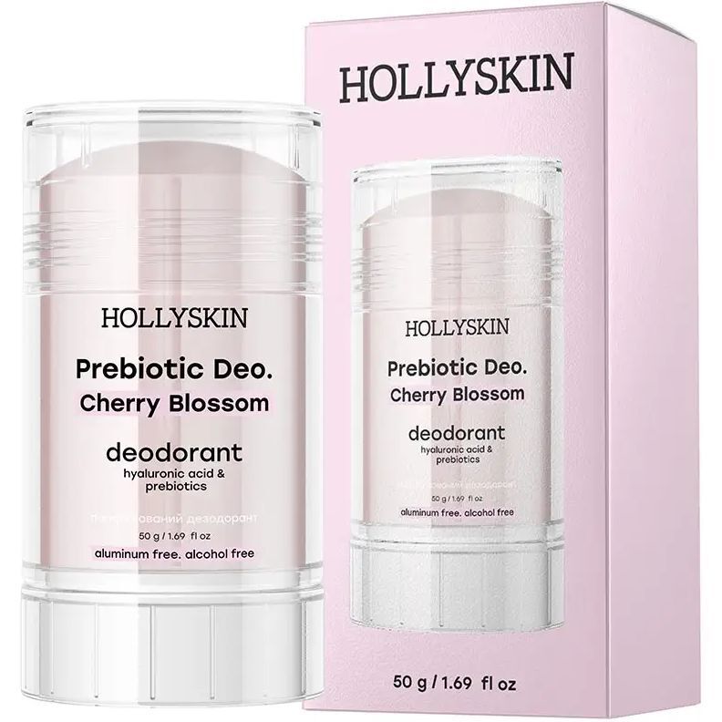 Парфюмированный дезодорант Hollyskin Prebiotic Deo. Cherry Blossom 50 г фото1
