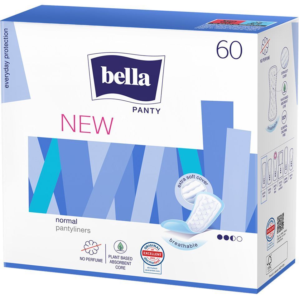 Прокладки гигиенические ежедневные Bella Panty New 60 шт. фото1
