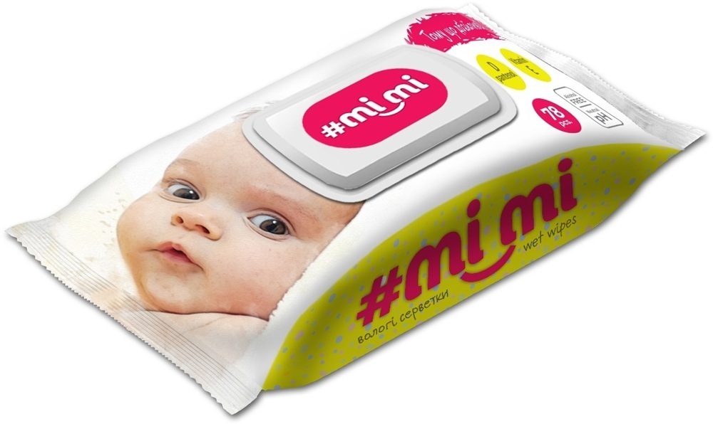 Серветки вологі Mi Mi дитячі 78 шт (4820237500359) фото1