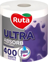 Рушники паперові Ruta Ultra 1 рул 3 ш білі