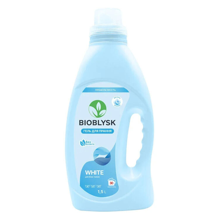 Гель для прання BioBlysk White 1.5 л фото1