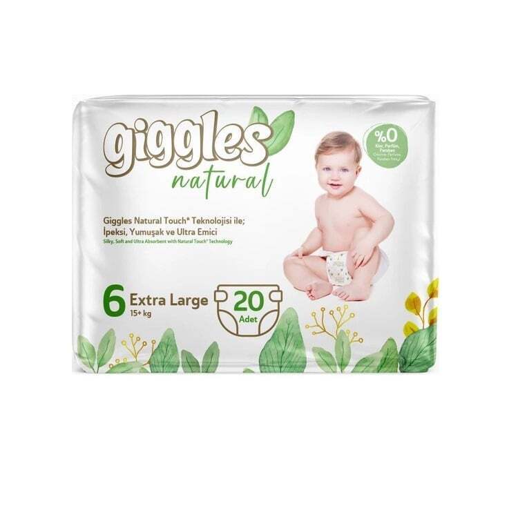 Підгузки дитячі Giggles Natural 6 (15+ кг) 20 шт. фото1