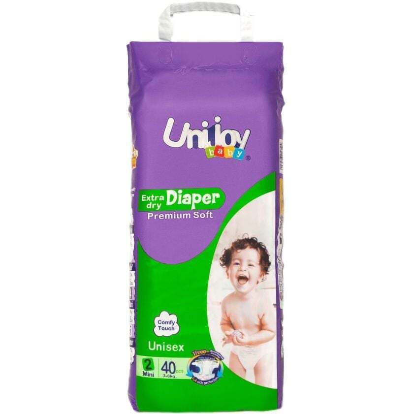 Підгузки Unijoy Soft S 3-6 кг 40 шт. фото1