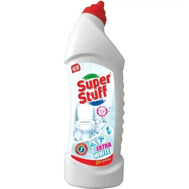 Гель для чищення унітазів SuperStuff Extra White 1000 мл фото1