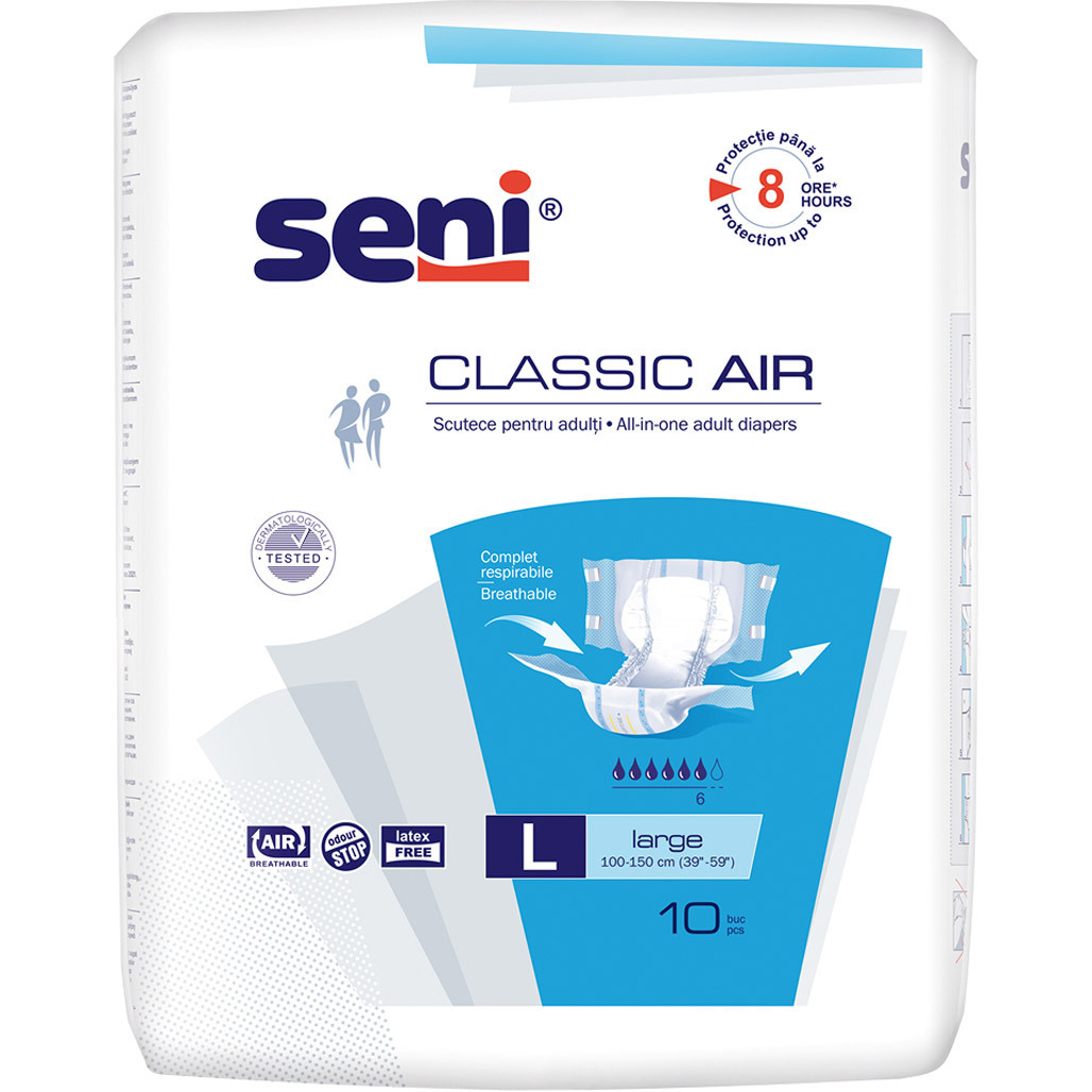 Підгузки для дорослих Seni Classic Air L 10 шт. фото1