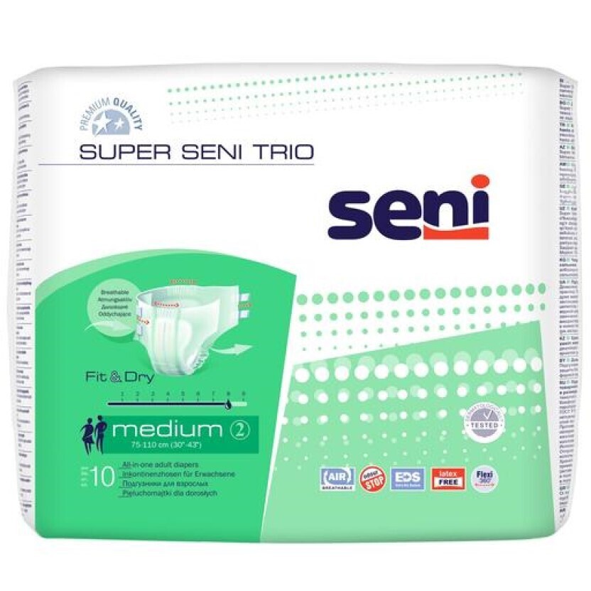 Підгузки для дорослих Seni Super Trio M 10 шт. фото1