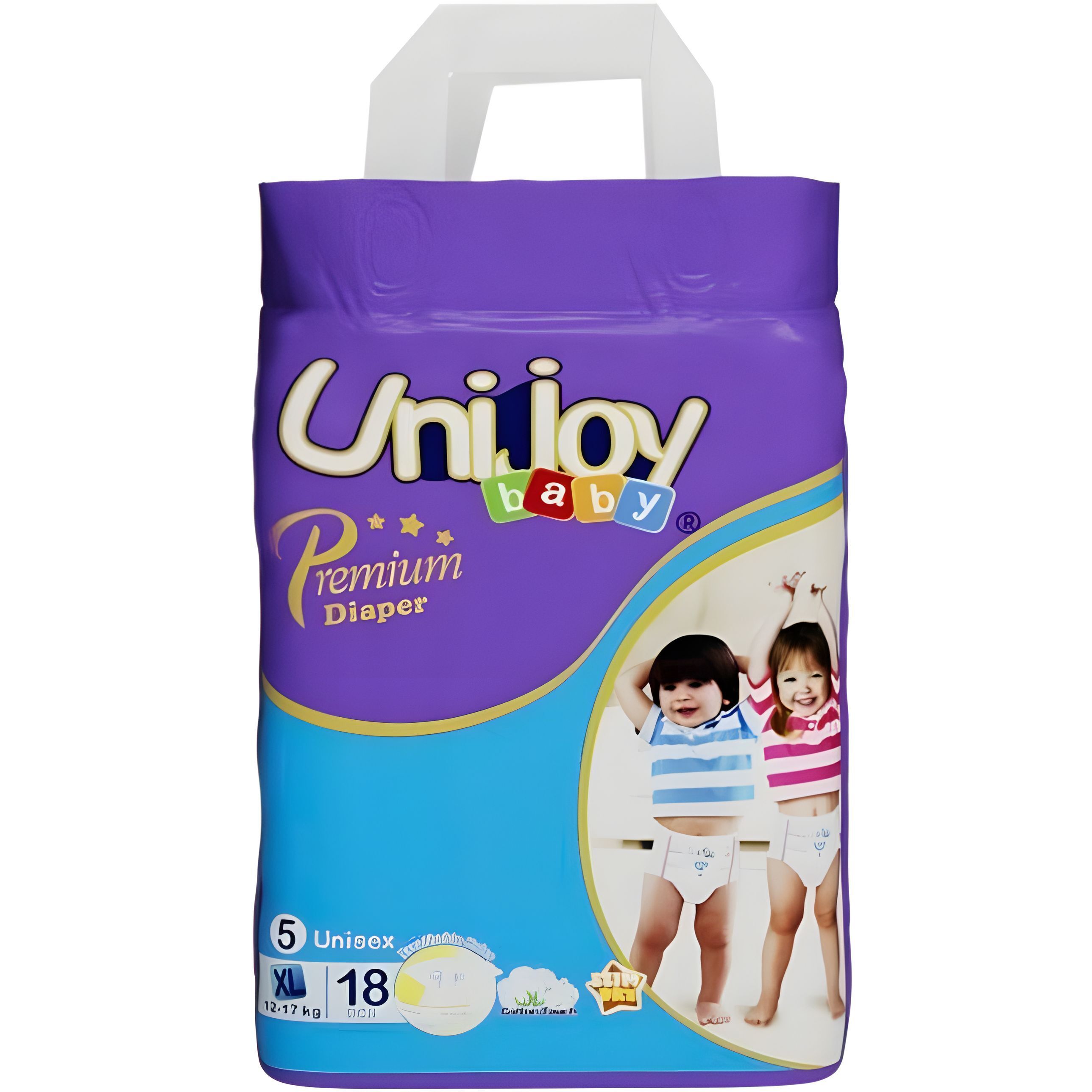 Підгузки Unijoy Premium XL 12-17 кг 18 шт. фото1