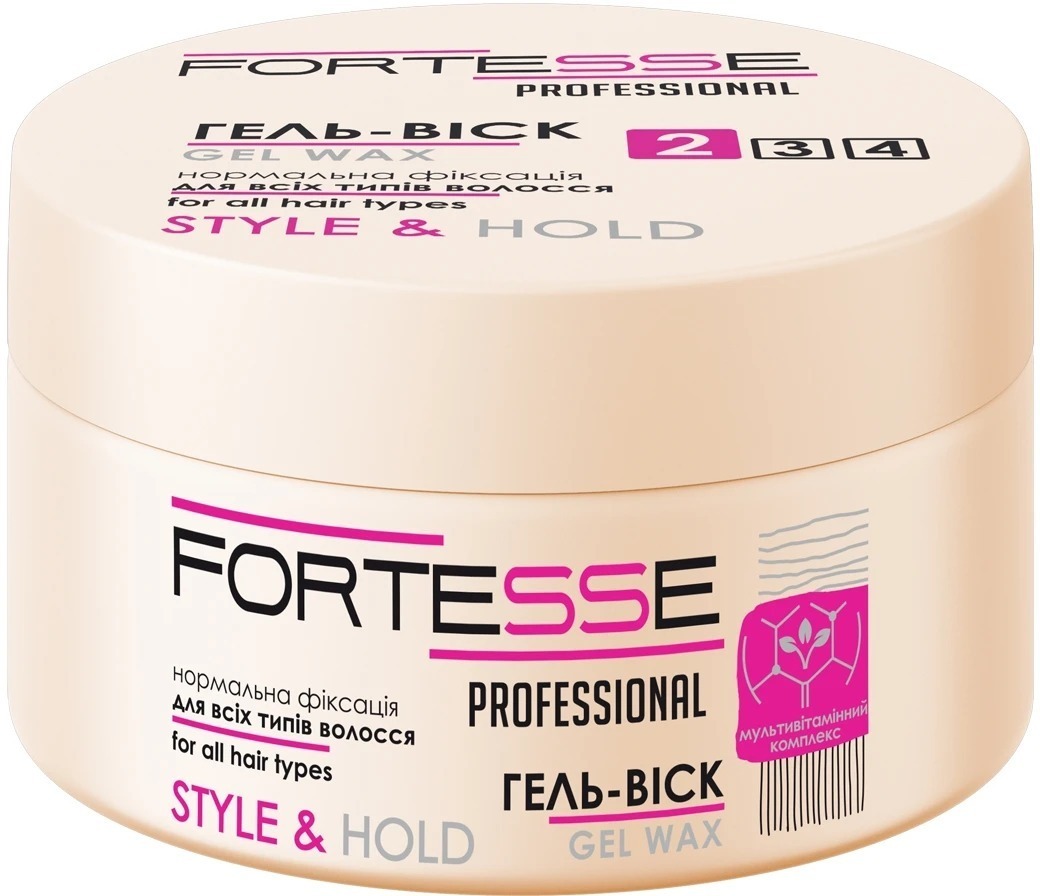 Гель-воск для волос Fortesse Professional Style & Hold нормальная фиксация, 75 мл фото1