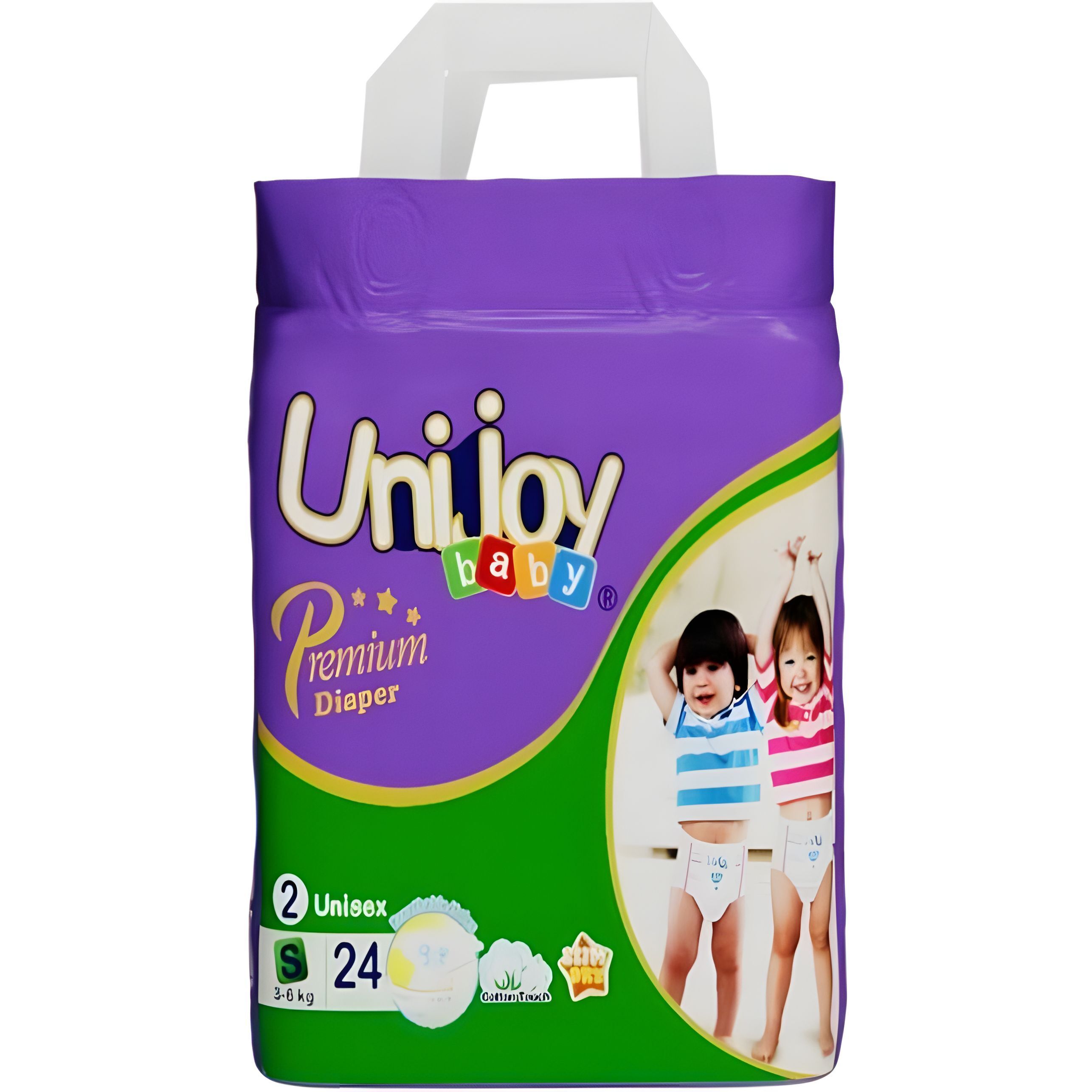 Підгузки Unijoy Premium S 3-6 кг 24 шт. фото1