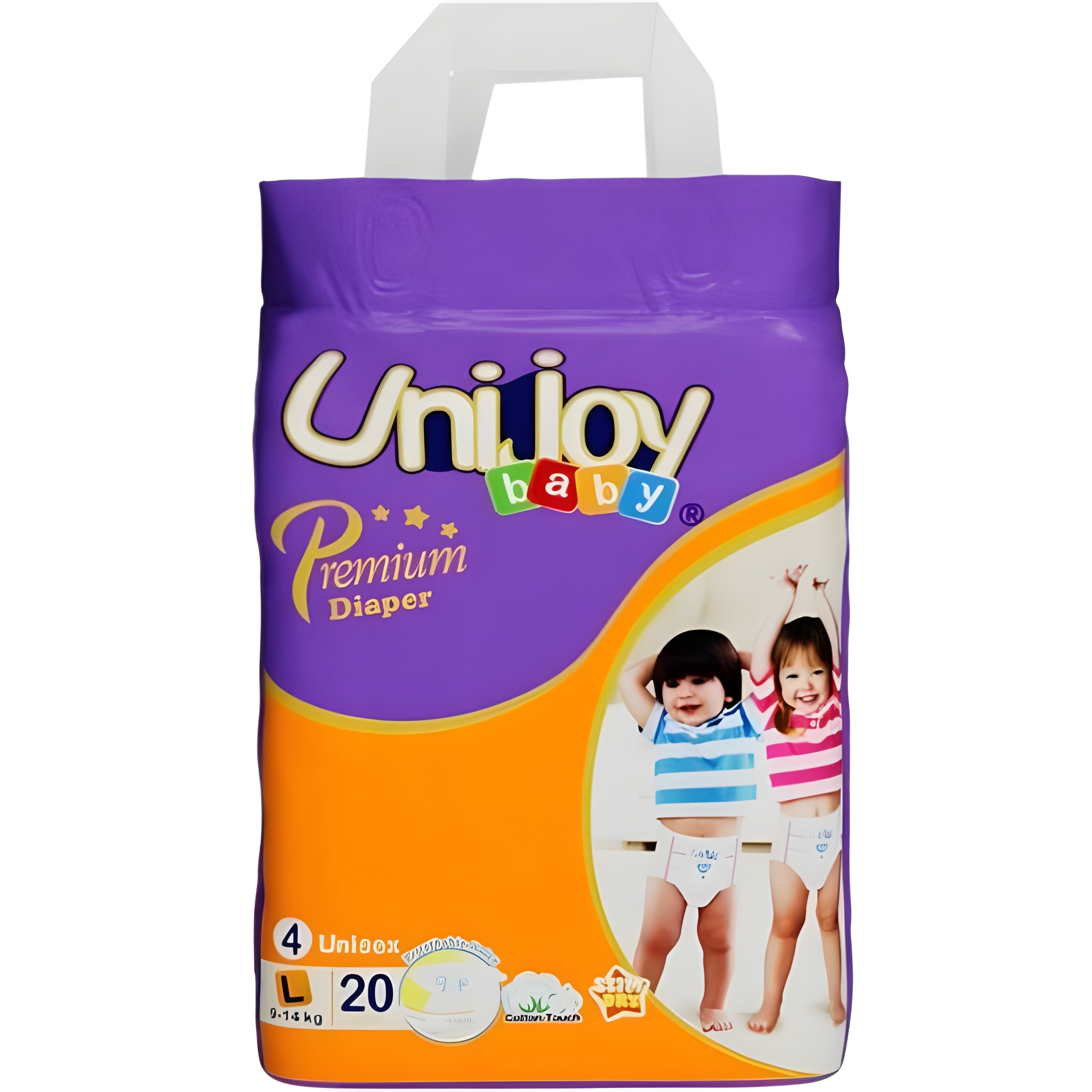 Підгузки Unijoy Premium L 9-14 кг 20 шт. фото1