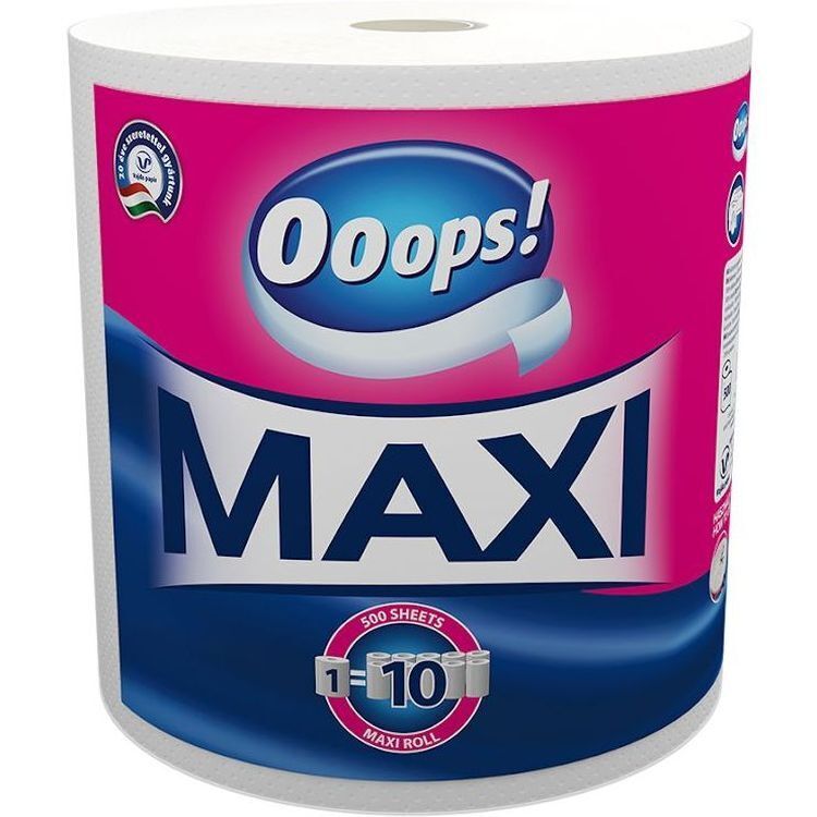 Полотенца Ooops! Maxi двухслойные 500 отрывов 1 рулон фото1