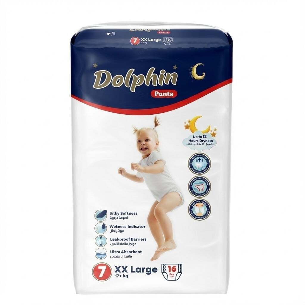 Підгузки-трусики дитячі Dolphin 7 XX Large 17+ кг 16 шт. фото1