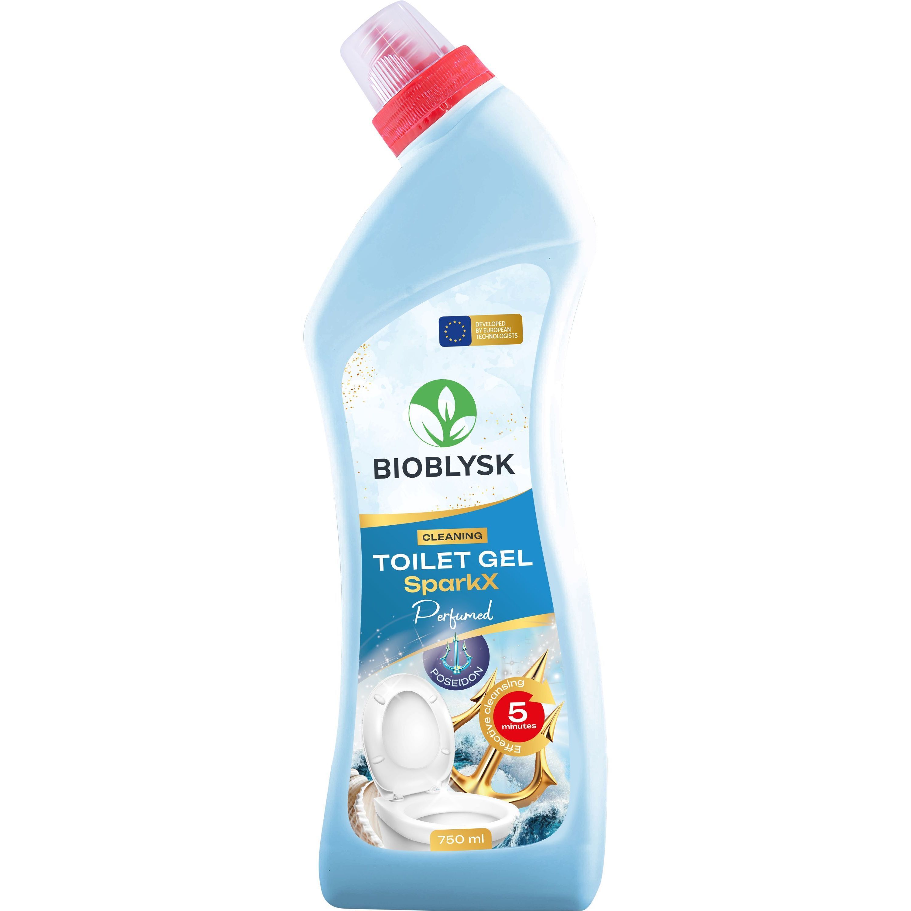 Гель очищающий для туалета BioBlysk SparkX Poseidon парфюмированный 750 мл фото1