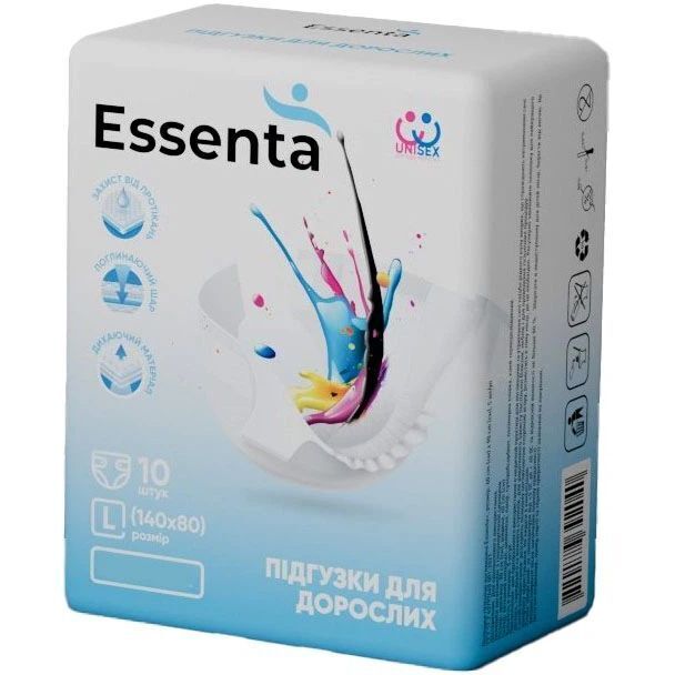 Підгузки для дорослих Essenta Normal L 100-155 см 10 шт. фото1