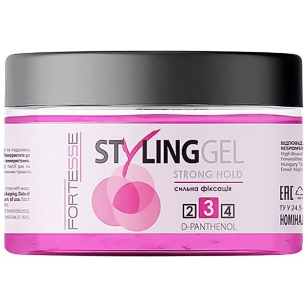 Гель для укладки волос Fortesse Professional Styling Gel сильной фиксации 100 мл фото1