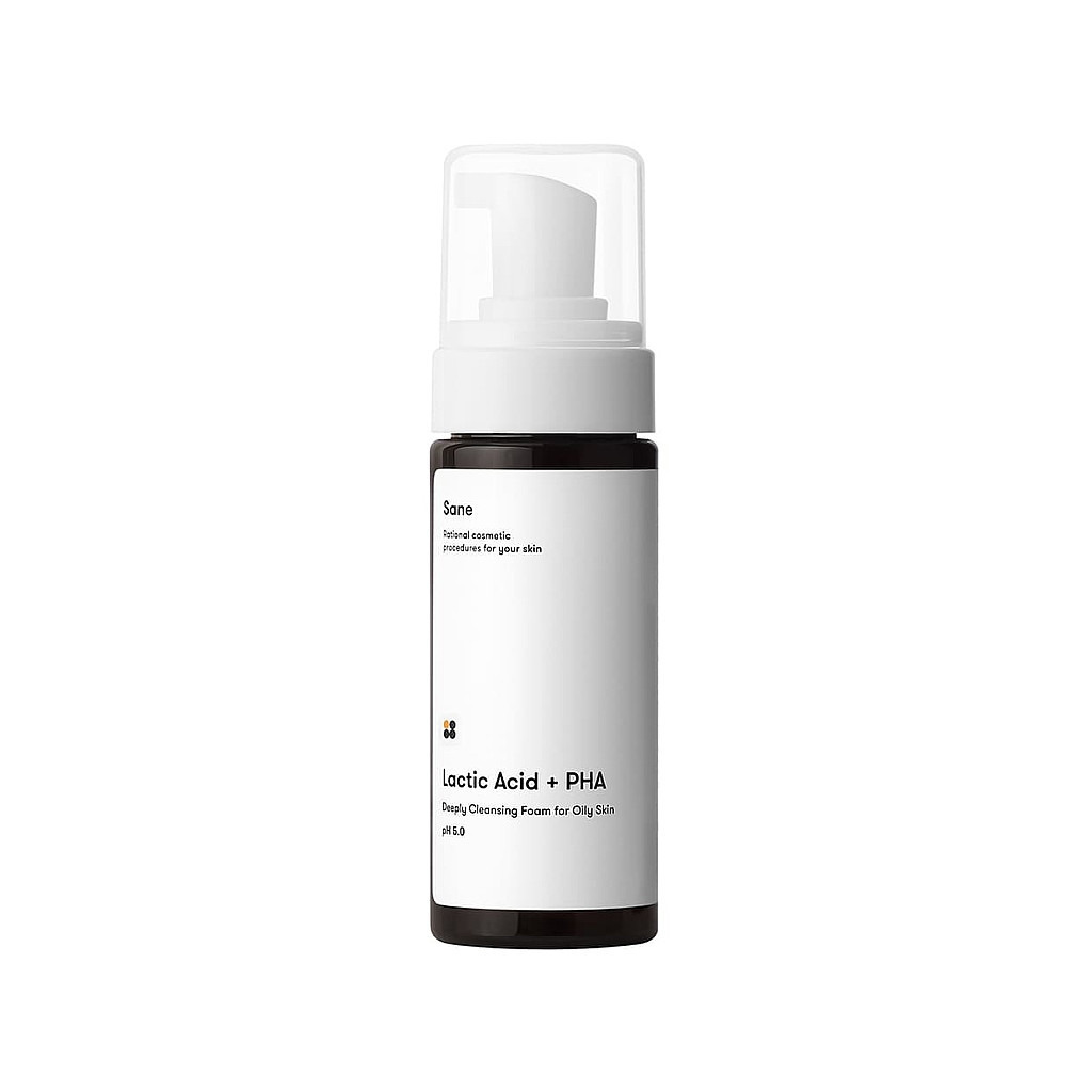 Пенка для умывания Sane Lactic Acid + PHA для жирной кожи лица 150 мл (4820266830380) фото1