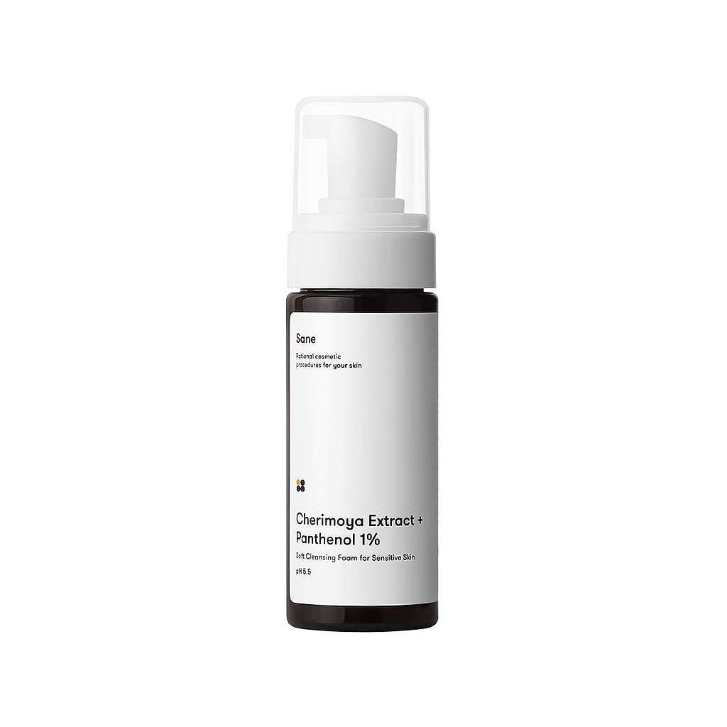 Пенка для умывания Sane Cherimoya Extract + Panthenol 1% для чувствительной кожи 150 мл (4820266830403) фото1