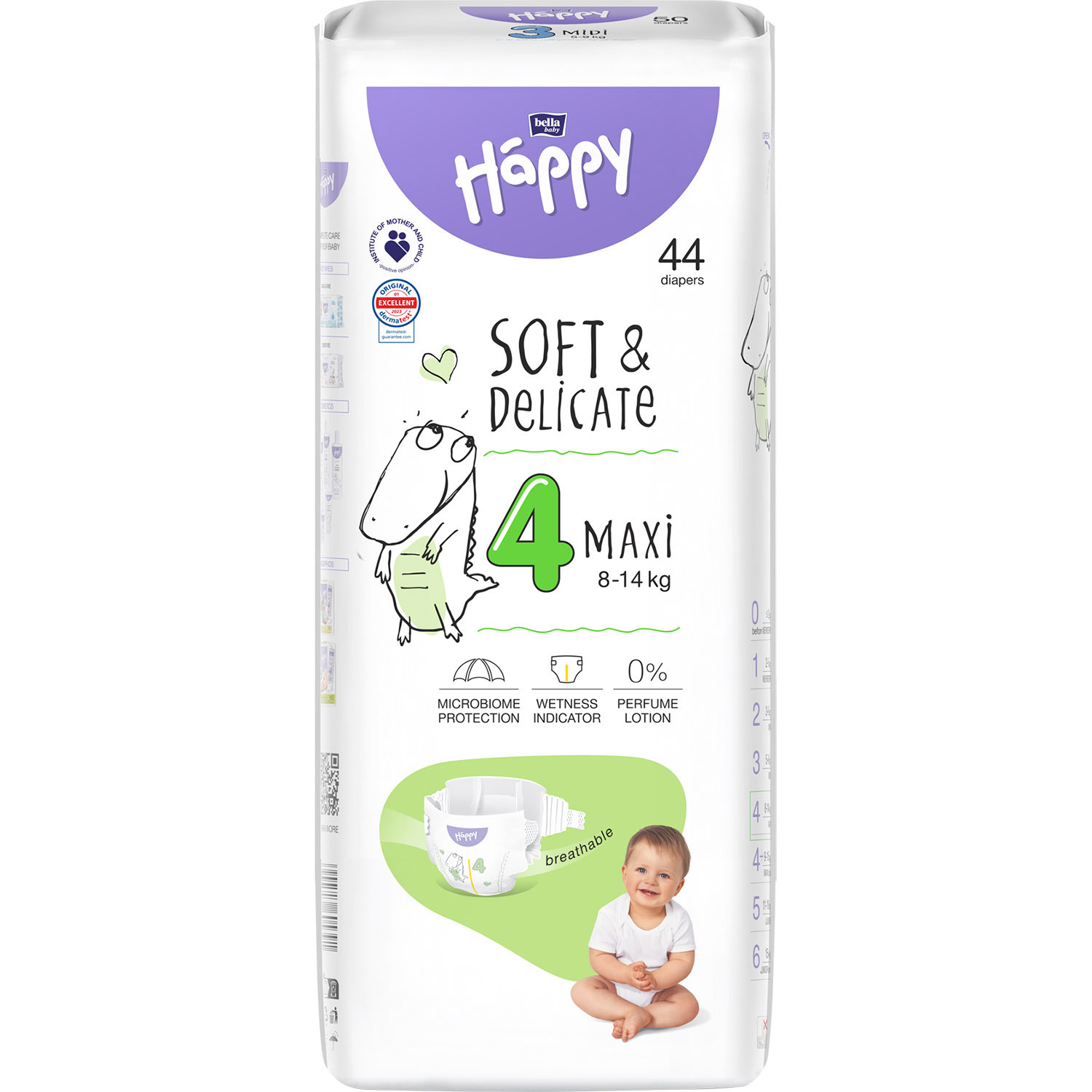 Подгузники детские одноразовые Bella Baby Happy Maxi 4 (8-14 кг) 44 шт. фото1