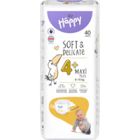 Подгузники детские одноразовые Bella Baby Happy Maxi Plus 4+ (9-15 кг) 40 шт.