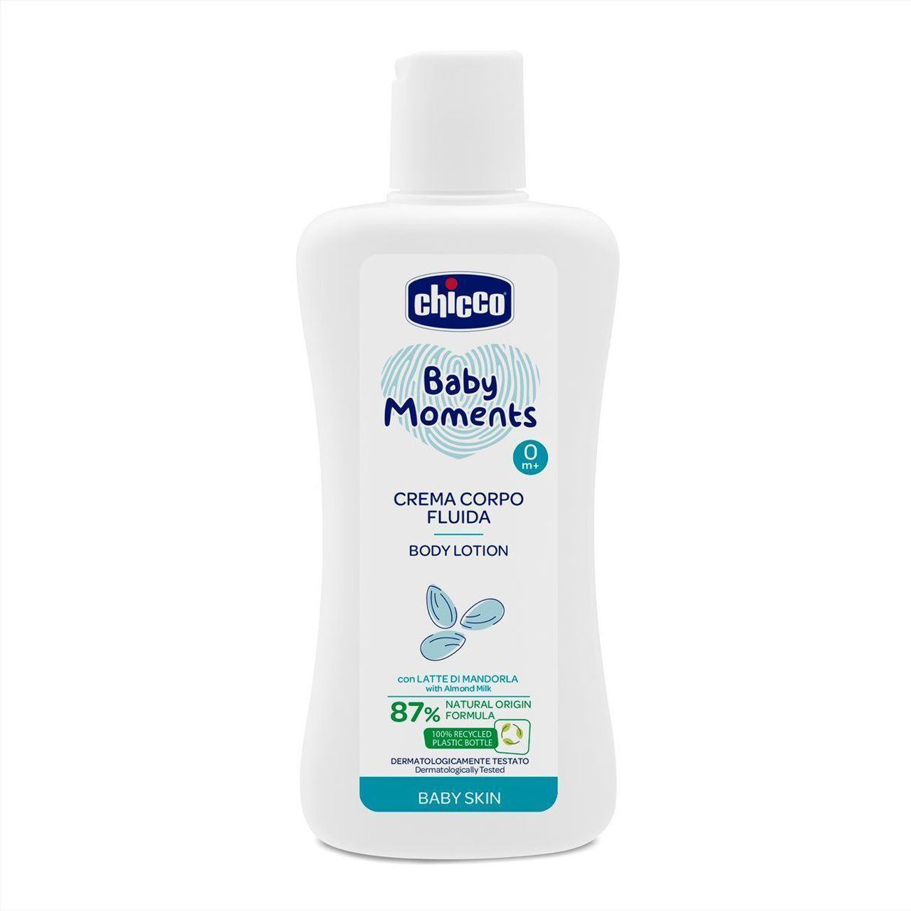 Лосьон для тела Chicco Baby Moments с миндальным молочком, 200 мл (10595.02) фото1