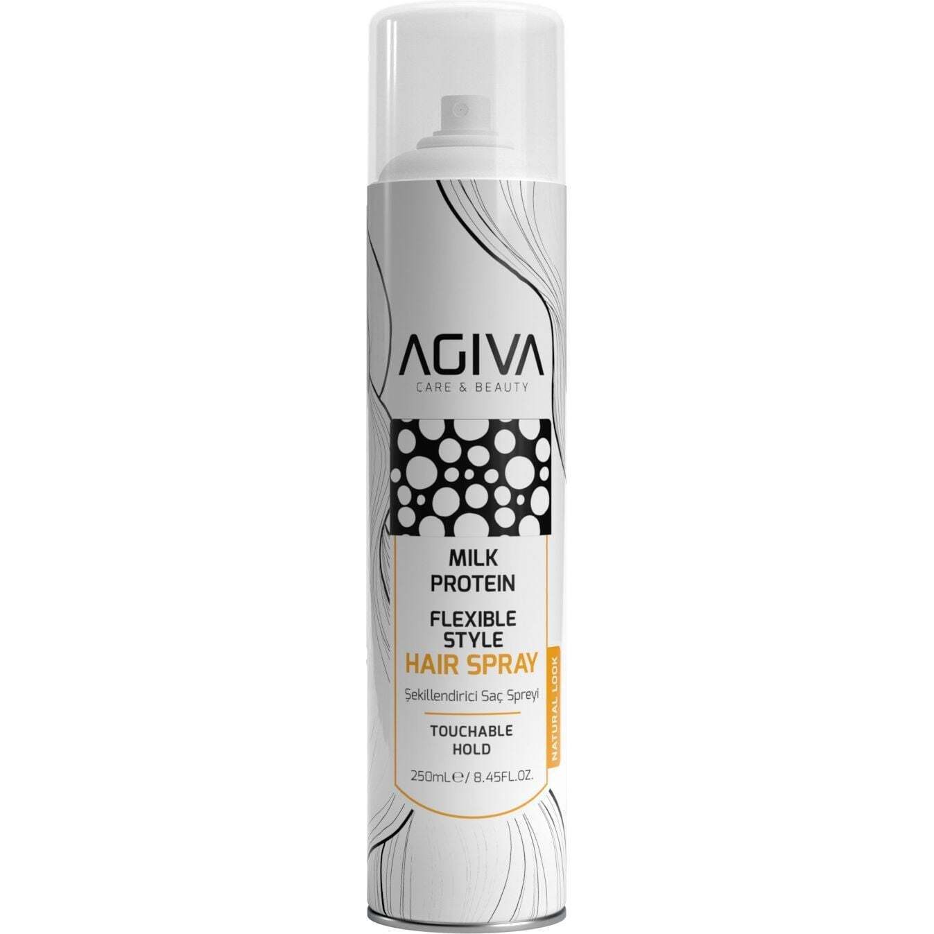 Лак для волос Agiva Milk Protein Flexible Style Эластичная фиксация 250 мл фото1