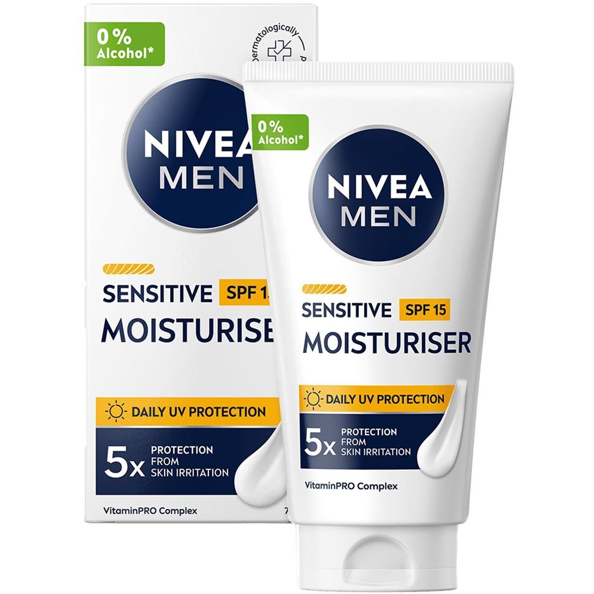 Крем для чувствительной кожи NIVEA MEN с SPF 15 защитой 75 мл (88543) фото1