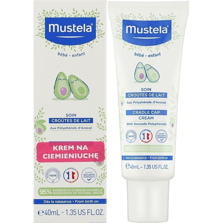 Крем от себорейных корочек Mustela Bebe Cradle Cap Cream 40 мл фото1