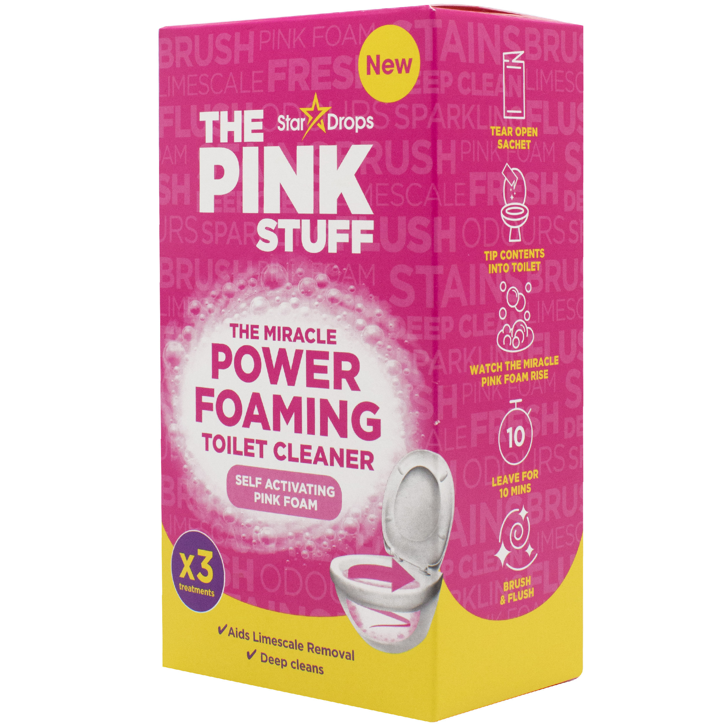 Порошок для чистки унитаза The Pink Stuff 300 г (3 x 100 г) фото1