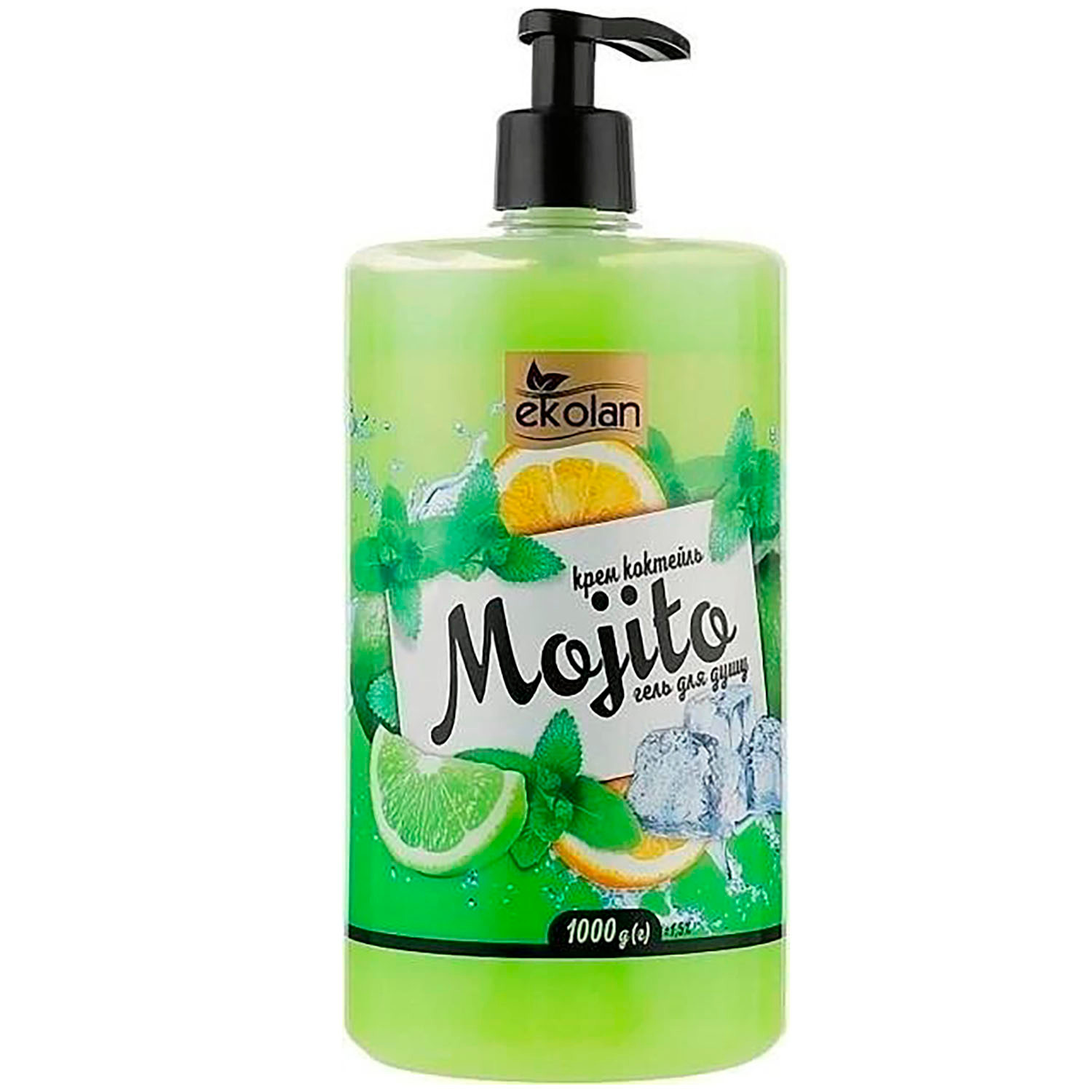 Крем-коктейль для душу Ekolan Mojito 1 л фото1