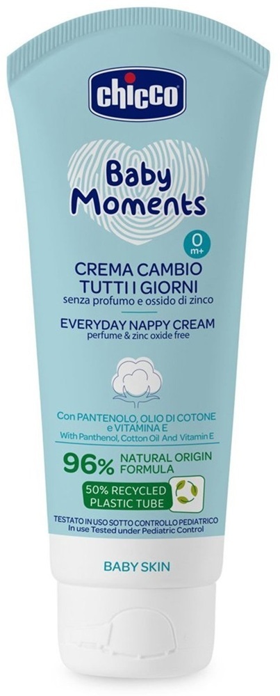 Крем защитный под подгузник Chicco Baby Moments с пантенолом 100 мл (11641.00) фото1