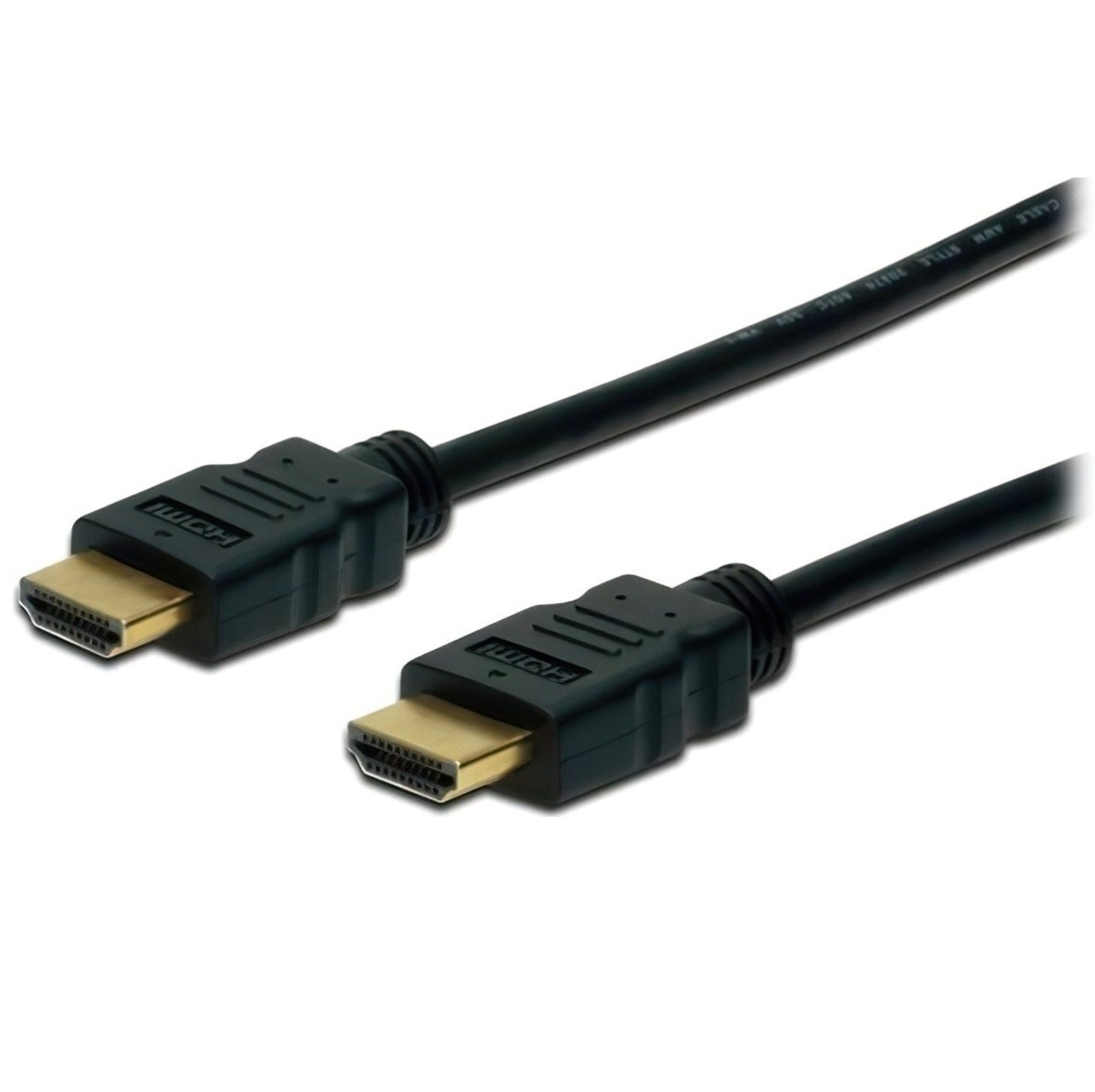 Кабель Digitus HDMI High speed + Ethernet (AM/AM) 2.0m, Black (AK-330114-020-S) фото 