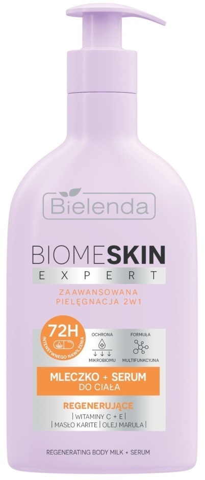 Молочко-серум Bielenda Biome Skin Expert Восстанавливающее для тела 2 в 1, 350 мл фото1