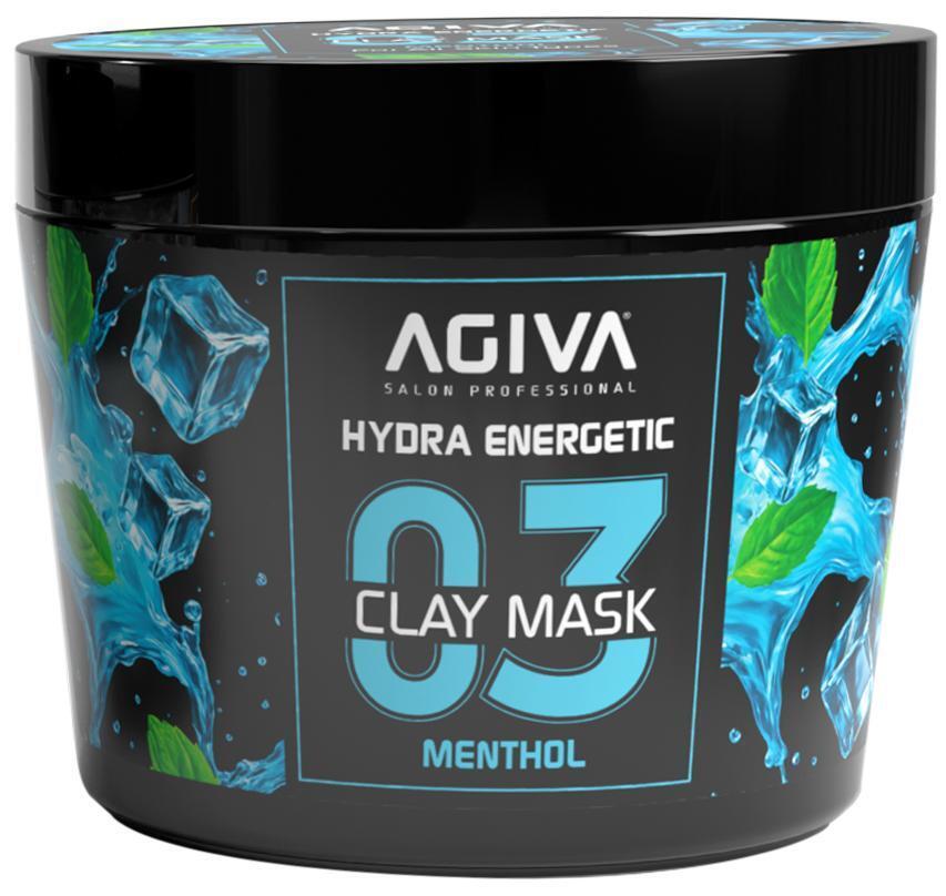 Маска для лица Agiva Hydra Energetic глиняная с ментолом 300 мл фото1