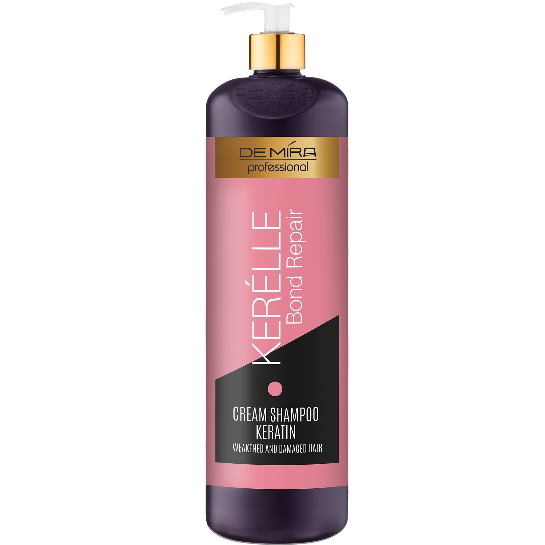 Крем-шампунь с кератином для волос DeMira Professional Kerelle Bond Repair Shampoo 1 л фото1