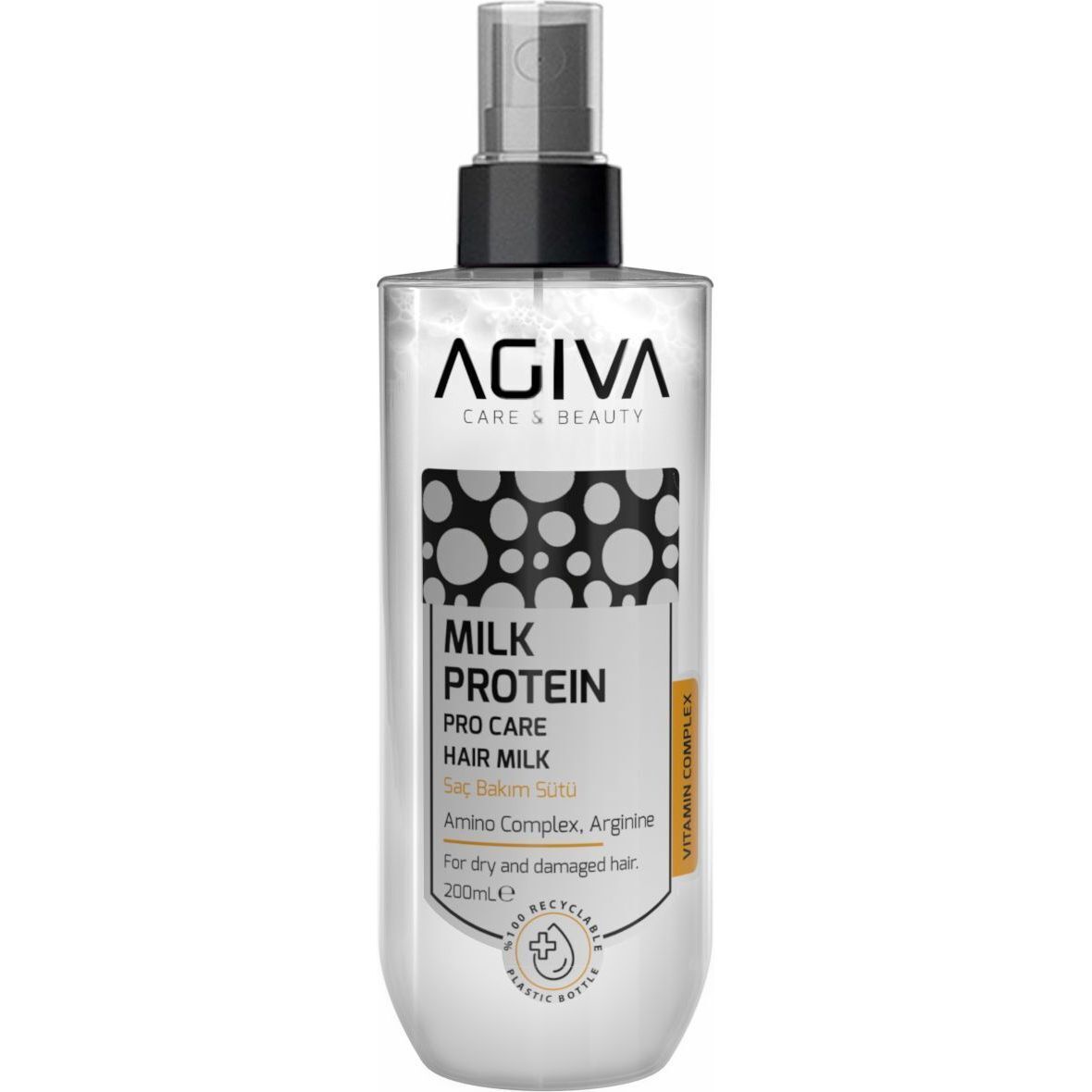 Молочко для волосся Agiva Milk Protein Hair Milk 200 мл фото1
