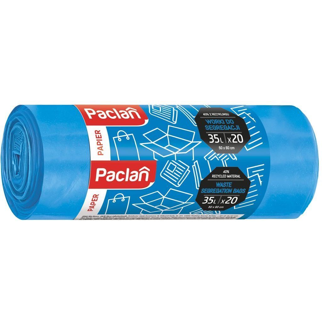 Мешки для сегрегации Paclan бумага 35 л 20 шт. фото1