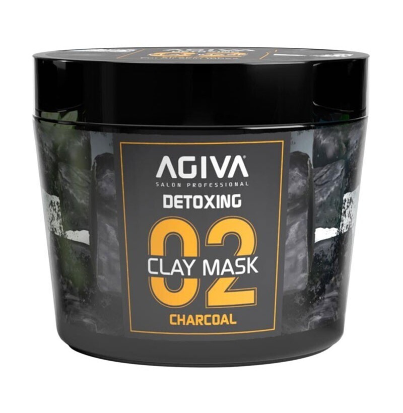 Маска для лица Agiva Detoxing Clay Mask глиняная с углем 300 мл фото1